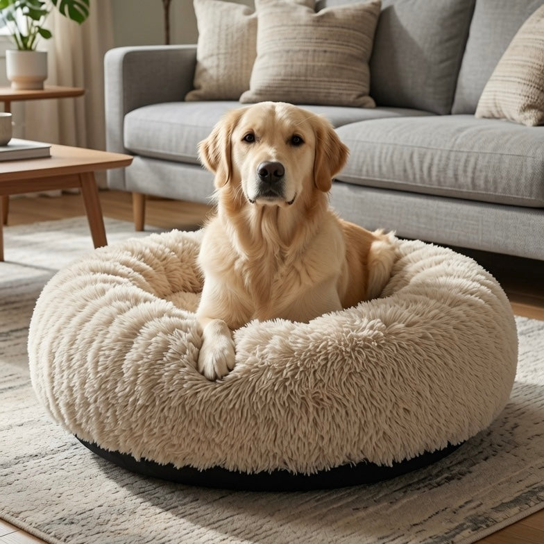 UltraPlush Calming Donut Pet Bed