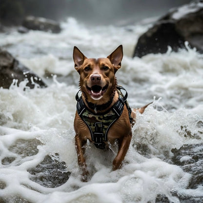 Durable Waterproof Pet Harness with Vertical Handle