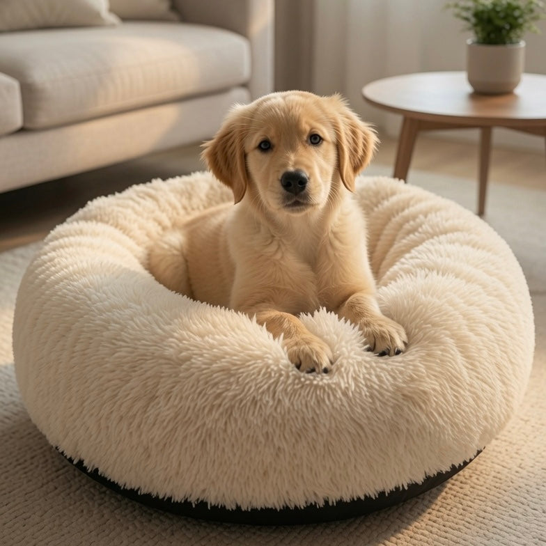 UltraPlush Calming Donut Pet Bed