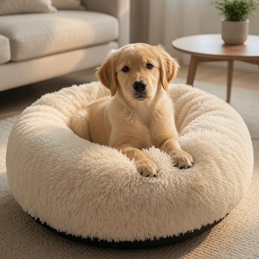 UltraPlush Calming Donut Pet Bed
