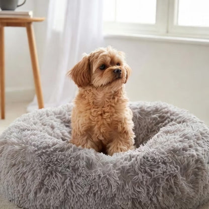 Plush Calming Donut Pet Bed